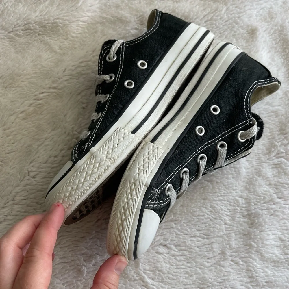 Converse all star black and white low top sneakers